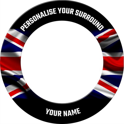 Personalised union jack black - union,